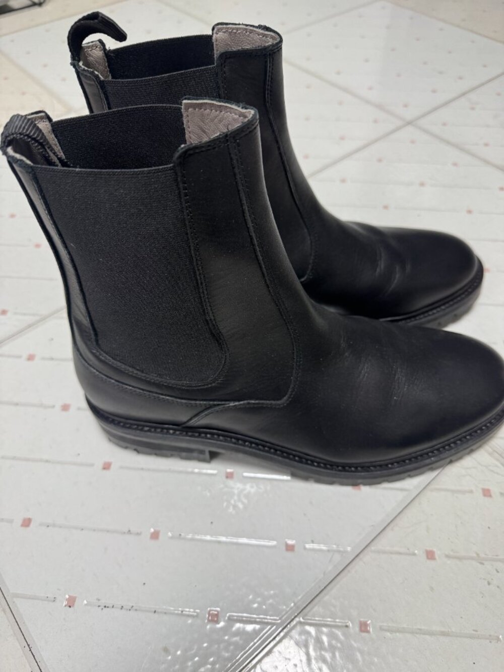 All Saints men's Chelsea boots SZ 10 Black - Picture 2 of 12